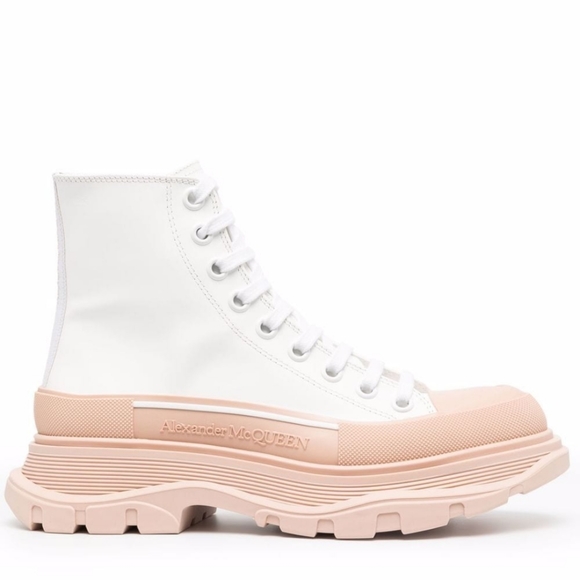 Alexander McQueen Shoes - Alexander Mcqueen Tread Slick Lace Up Ankle Books